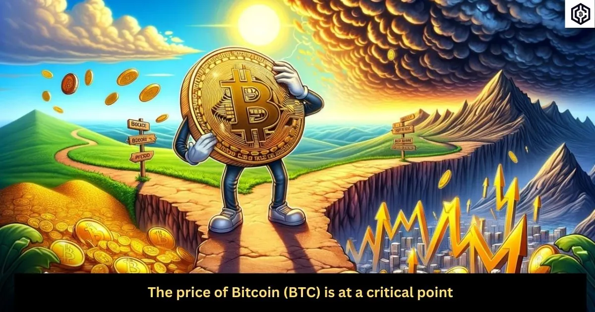 The price of Bitcoin (BTC) is at a critical point