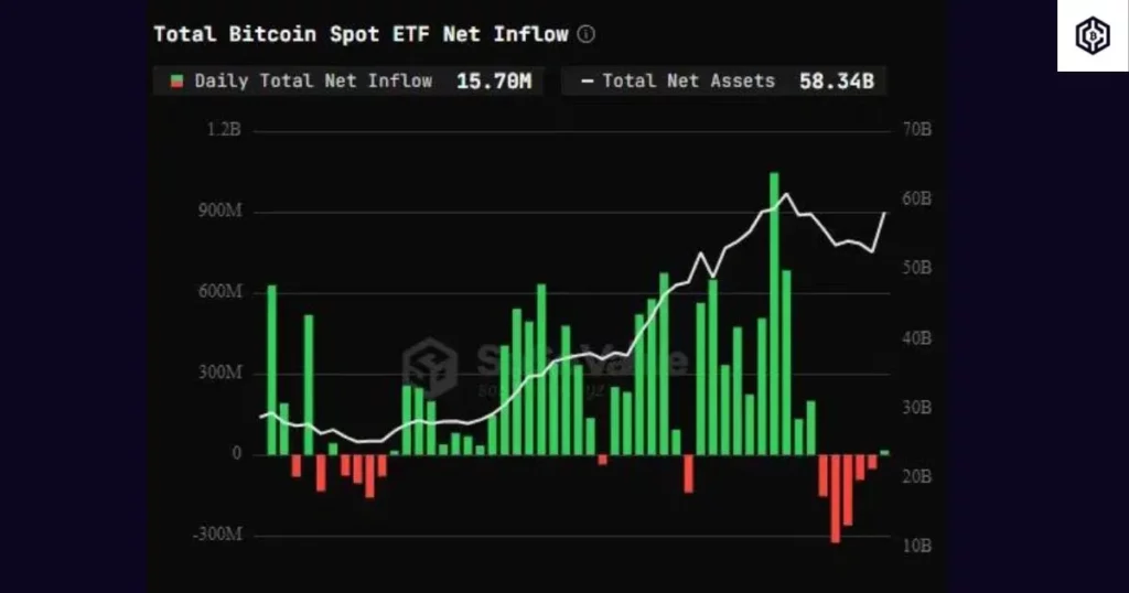 Total Bitcoin Spot ETF Net Inflow 2024