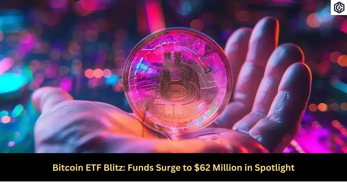 Bitcoin ETF Blitz Funds Surge to 62 Million in Spotlight